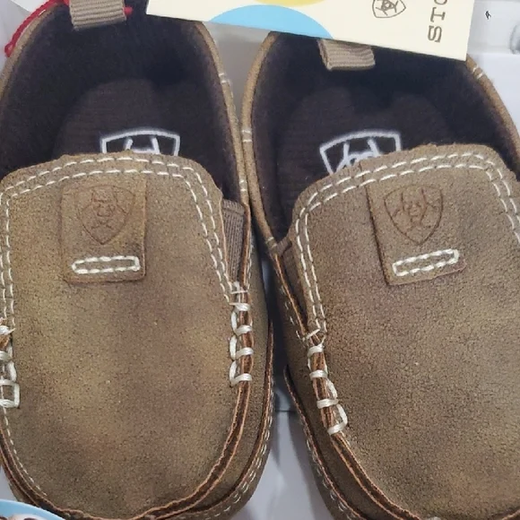 Ariat Kids' Brown Lil' Stompers Shoes - Picture 2 of 3